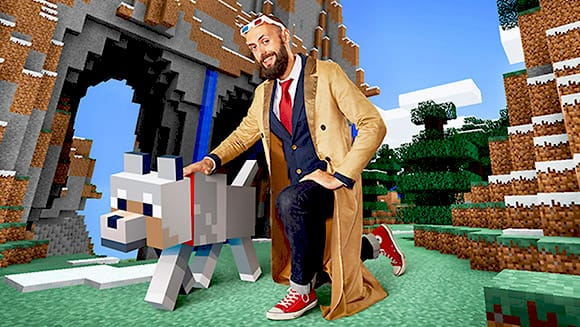 Курт Джей Мак під час подорожі в Minecraft