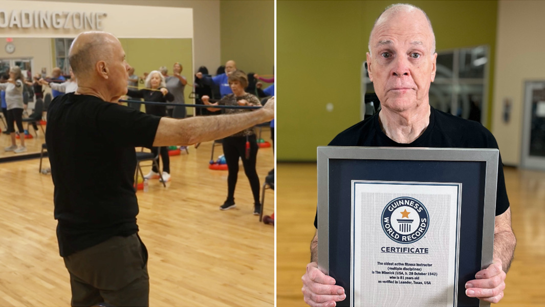Тім Міннік на тренуванні в Gold's Gym
