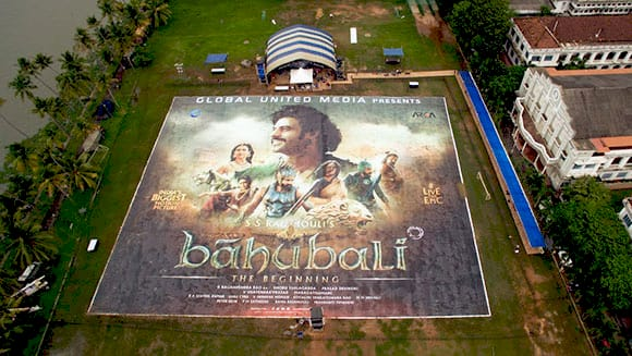 Найбільший плакат у світі для фільму Baahubali