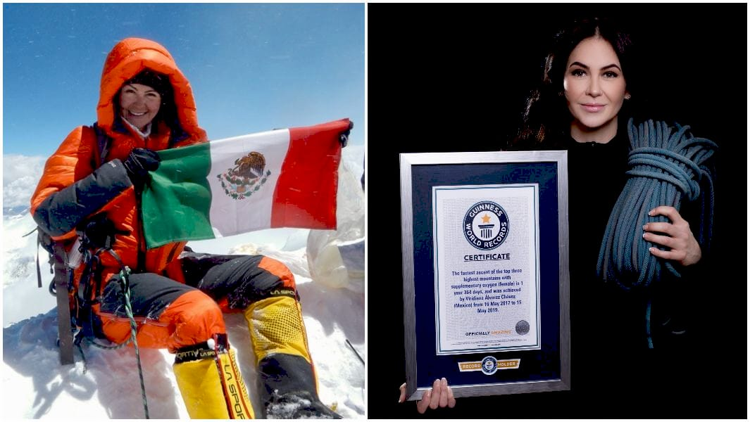 Вірідіана Альварес Чавес під час сходження