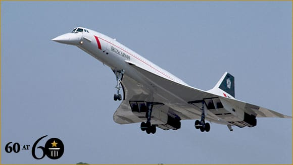 Конкорд під час рекордного польоту через Атлантику