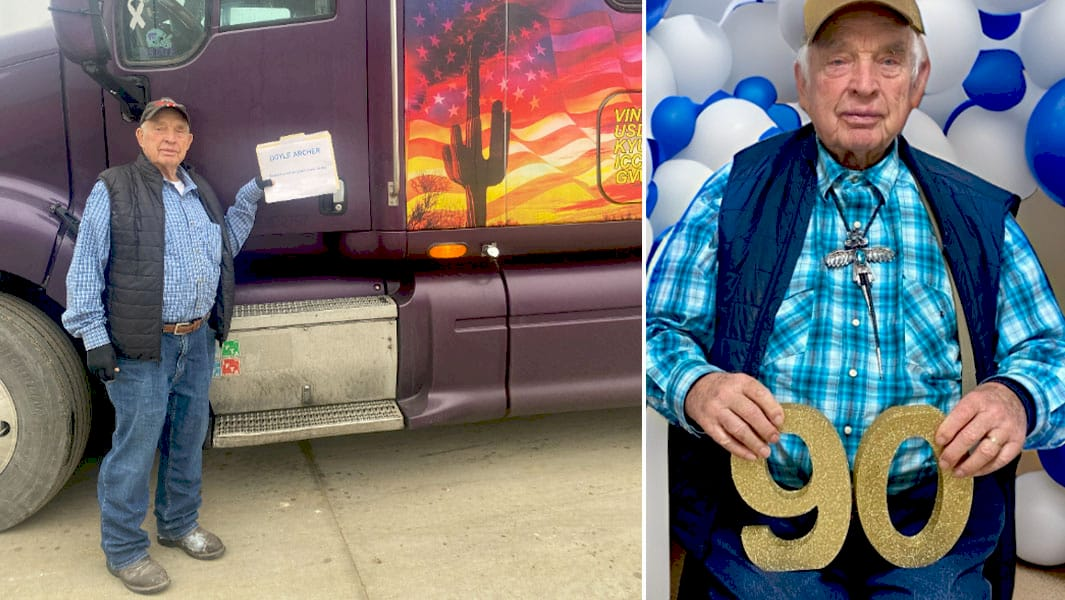 Дойл Арчер, найстаріший водій вантажівки у світі