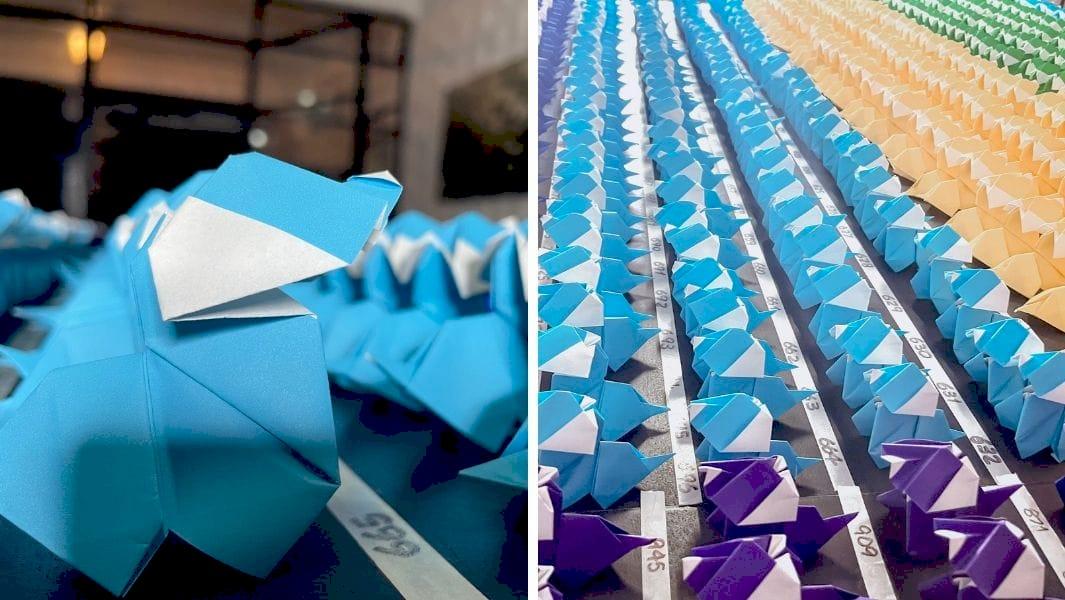 Паперові собаки оригамі