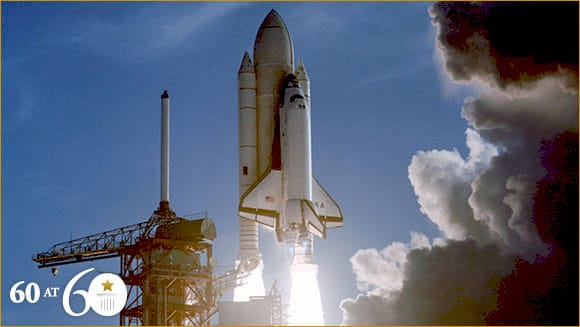 Космічний шатл «Колумбія» під час першого польоту