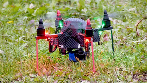 Дірк Бруннер з квадрокоптером