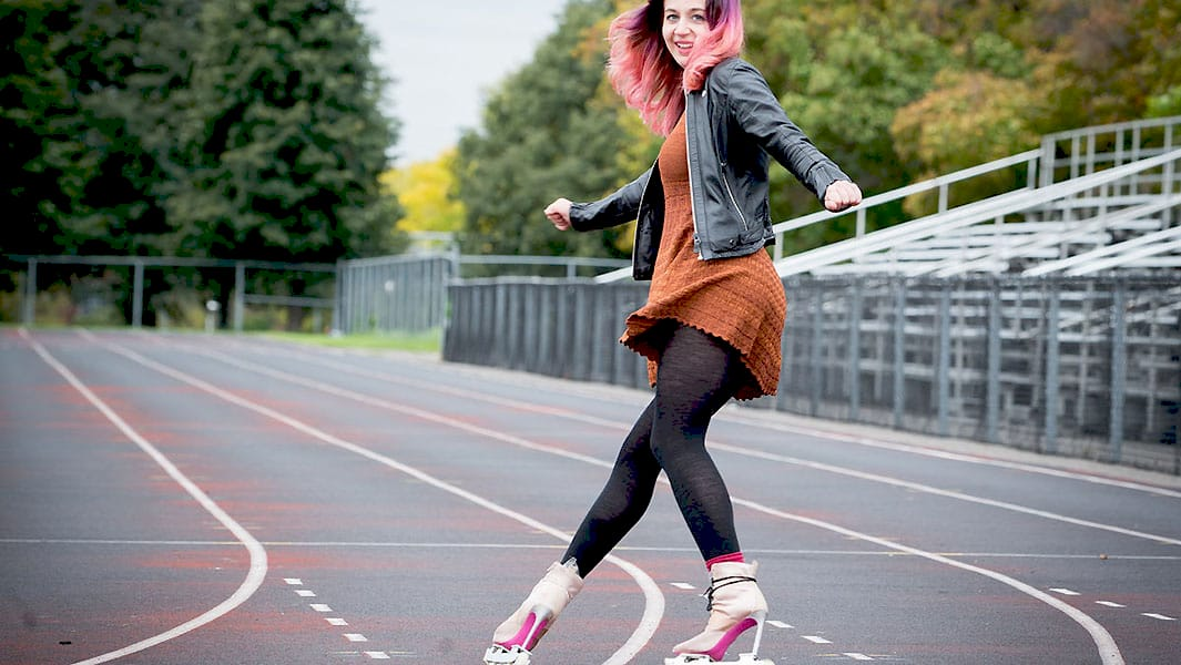 Біанка Россіні демонструє рекорд на роликових ковзанах з підбором