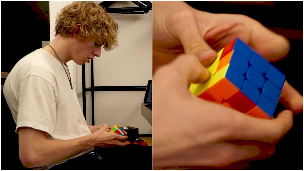 Джордж Шолі під час встановлення рекорду