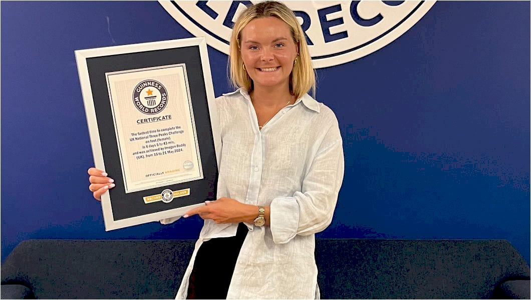 Імоджен Бодді під час виконання Національних трьох вершин