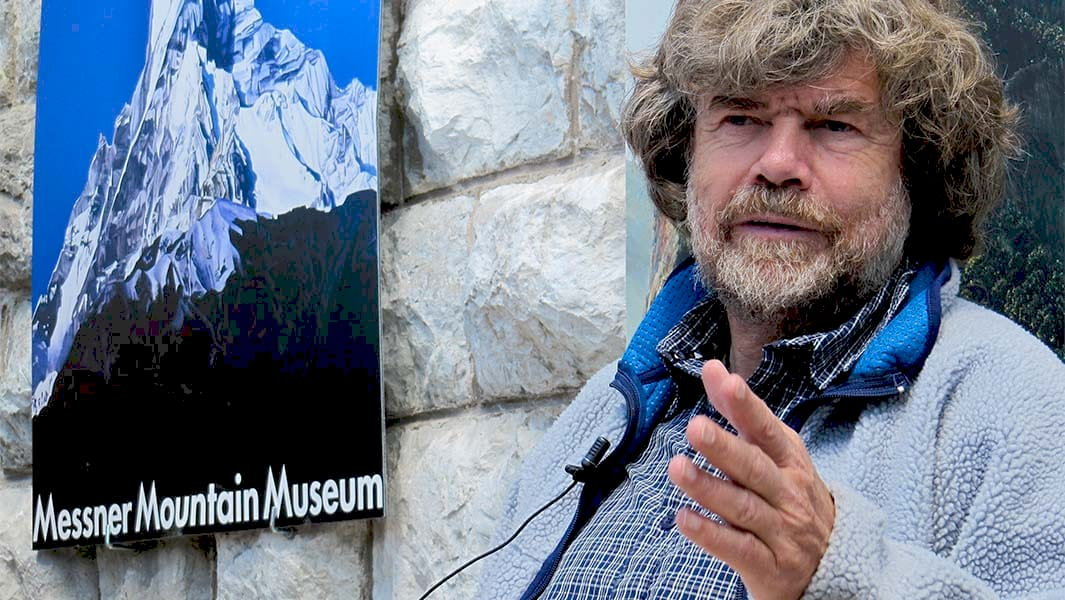 Рейнхольд Месснер під час підйому на Еверест
