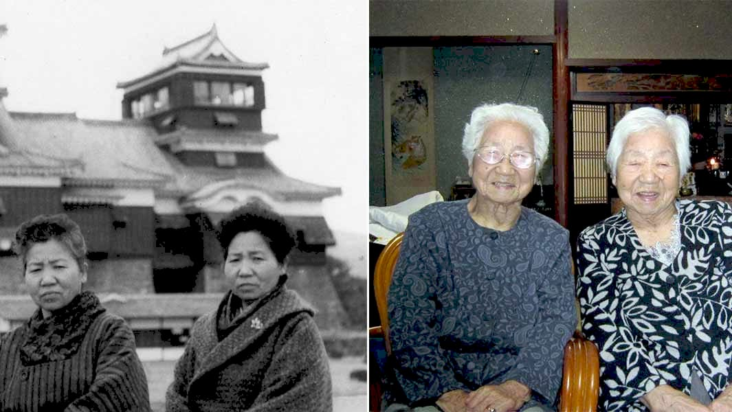 107-річні сестри-близнюки Умено Суміяма та Куме Кодама